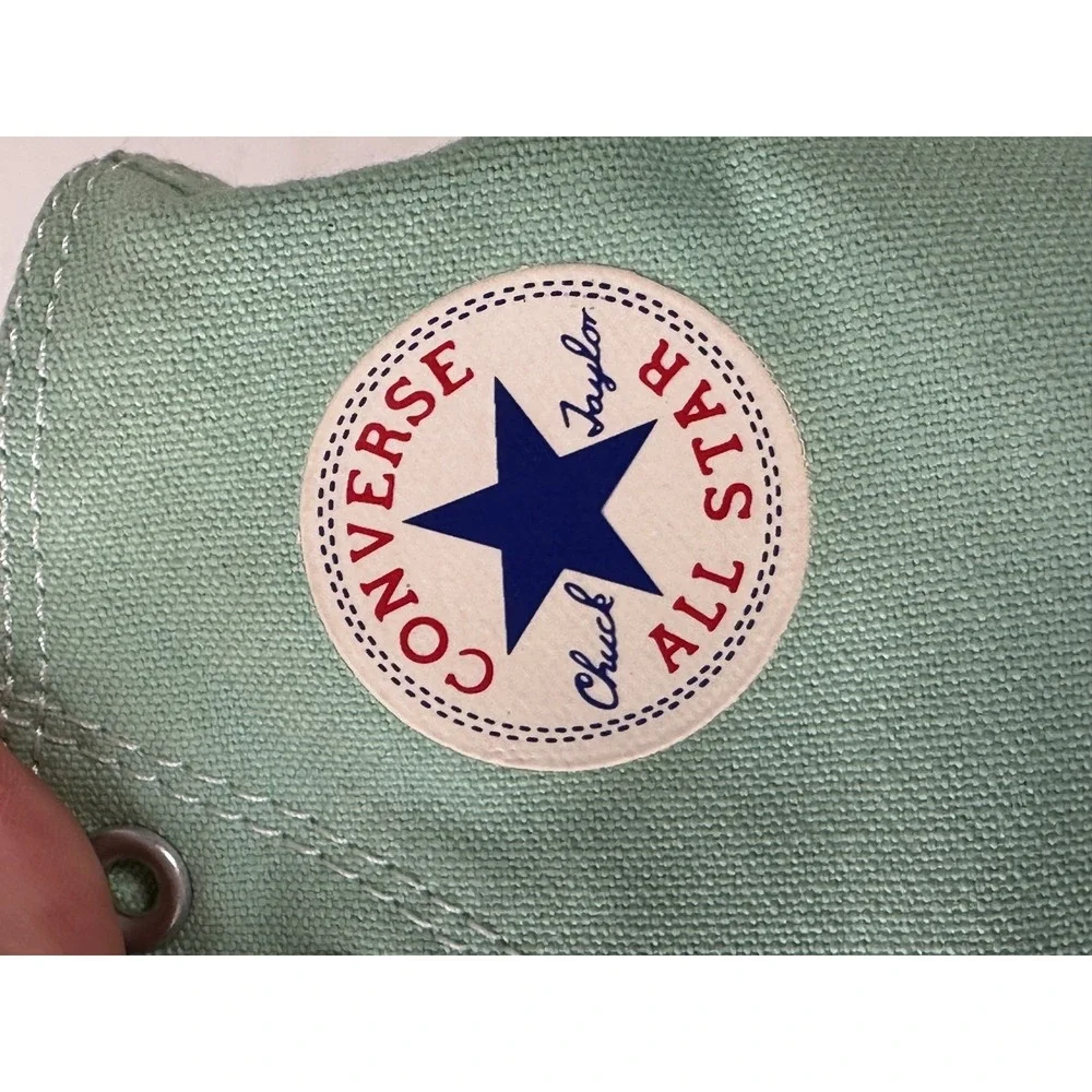 Converse, Chuck Taylor All Star Hi Top‎ Sneakers, Unisex M3/W5, Aphid Green - Picture 4 of 8